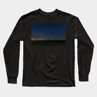 A lone Perseid meteor streaks across the sky Long Sleeve T-Shirt